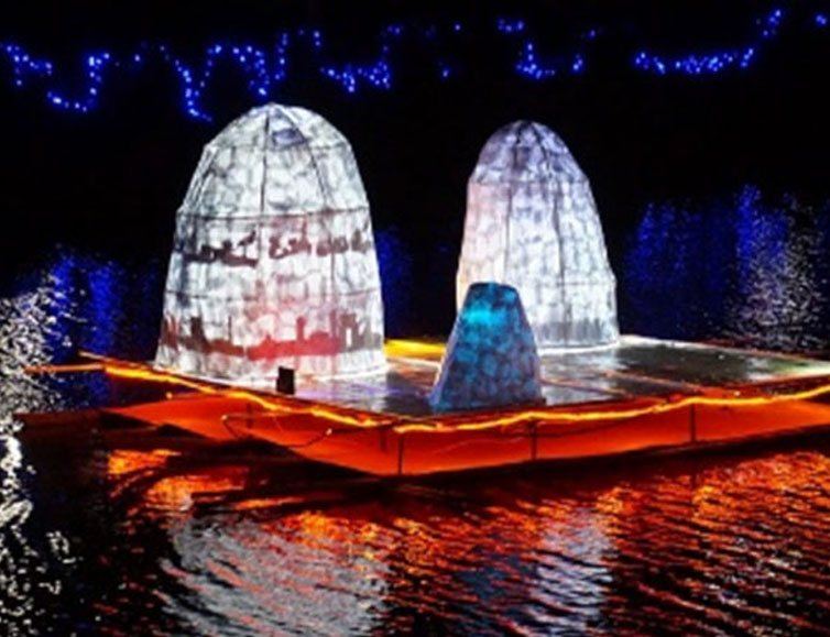 台灣燈會水上燈光工程展示製作